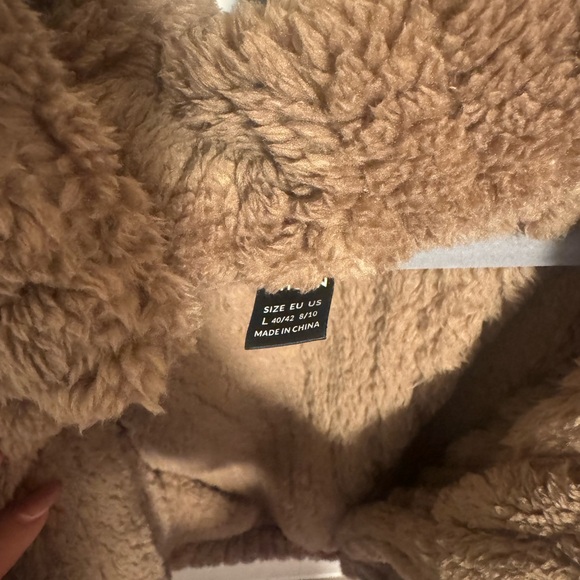 SHEIN Brown Teddy Jacket - Picture 3 of 5